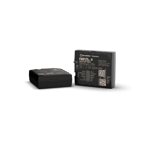 Teltonika FMB125 GPS Tracker – professional 2G GNSS/GSM tracker with RS232/RS485 interfaces, dual SIM, extended inputs/outputs, 1-Wire support for temperature sensors or RFID, Bluetooth connectivity, and backup battery.
